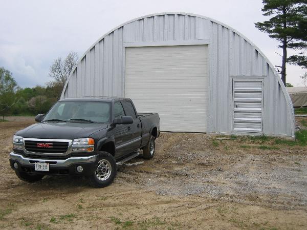 Recreational Storage Metal Building with large car door