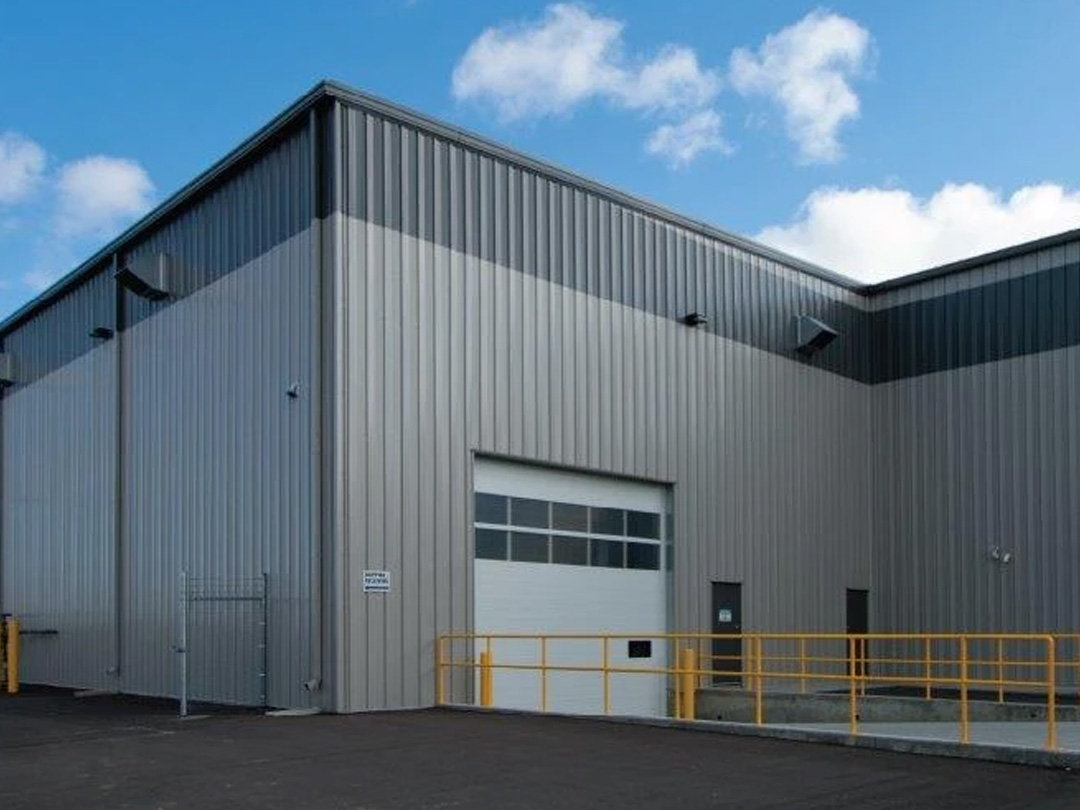 exterior of i-beam cold s storage building